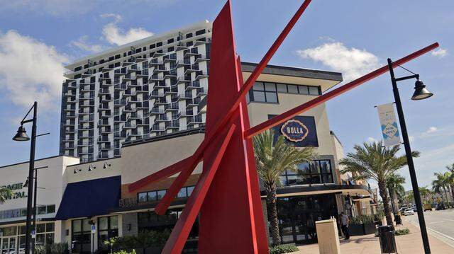 On Monday March 13, 2017 photo of condos, townhouses, business main street, and school were photographed for a profile of the new Codina Partners development, Downtown Doral.